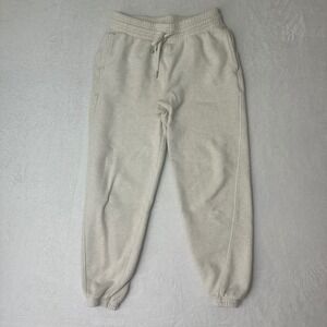 Aerie Joggers Women's XS Oatmeal Heather High Waisted Cloud Fleece Sweatpants